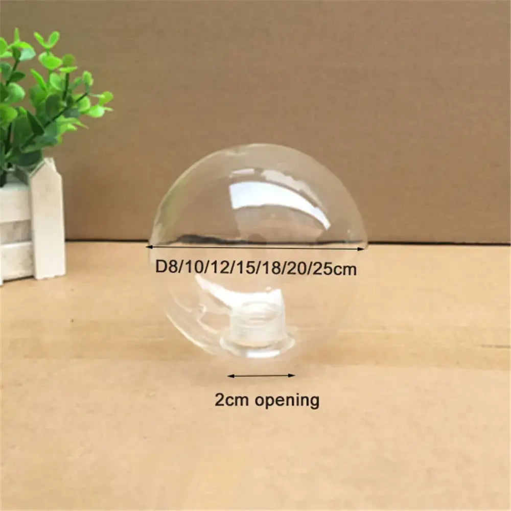 Modern clear glass shade cover replacement with 2cm opening available in various diameters for living room use