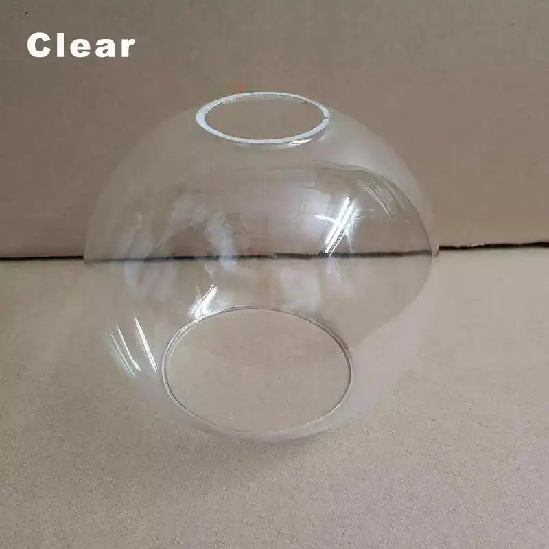 Modern clear glass ball lampshade with smooth transparent surface and openings for living room pendant lights afralia glass ball