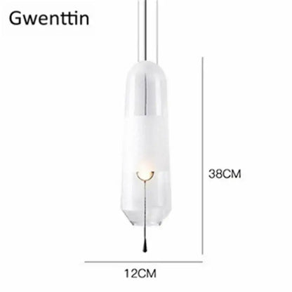 A sleek translucent white glass pendant light with metallic accents ideal for modern dining room glass pendant lights
