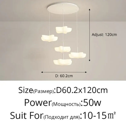 Modern cloud white floating pendant light with minimalist design for dining room by decorbites pendant light