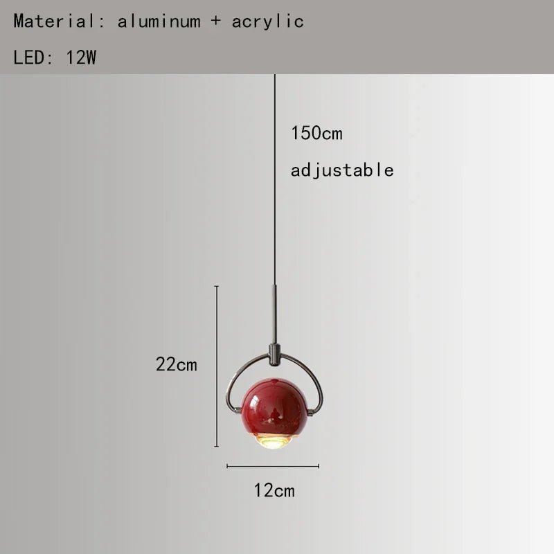Modern Colorful Aluminum Mini Pendant Light - Decorbites