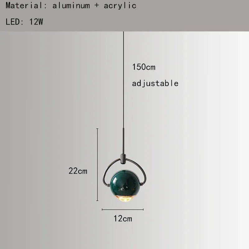 Modern Colorful Aluminum Mini Pendant Light - Decorbites