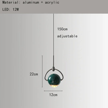 Modern Colorful Aluminum Mini Pendant Light - Decorbites