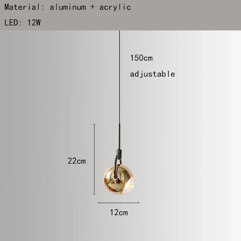 Modern Colorful Aluminum Mini Pendant Light - Decorbites