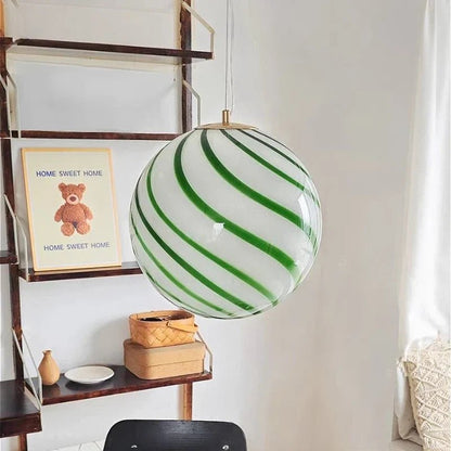 Modern Colorful Glass Ball Pendant Light - Decorbites