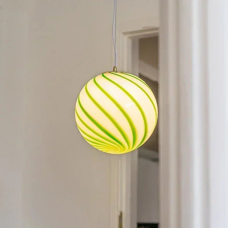 Modern Colorful Glass Ball Pendant Light - Decorbites