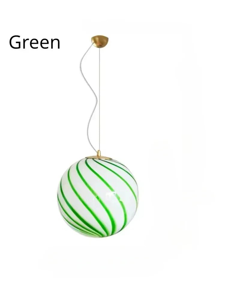 Modern Colorful Glass Ball Pendant Light - Decorbites