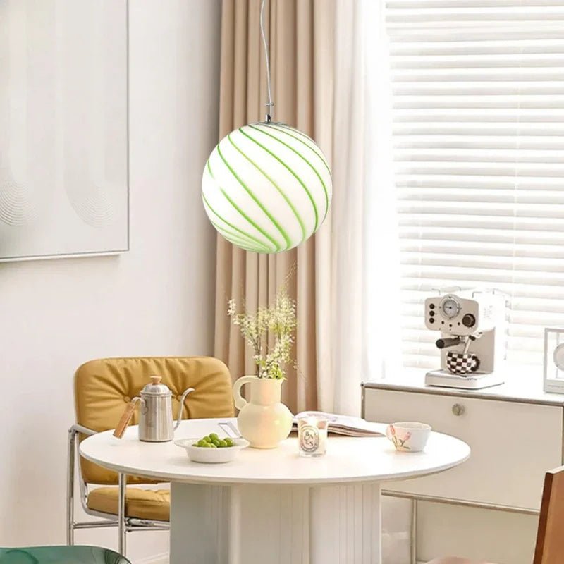 Modern Colorful Glass Ball Pendant Light - Decorbites