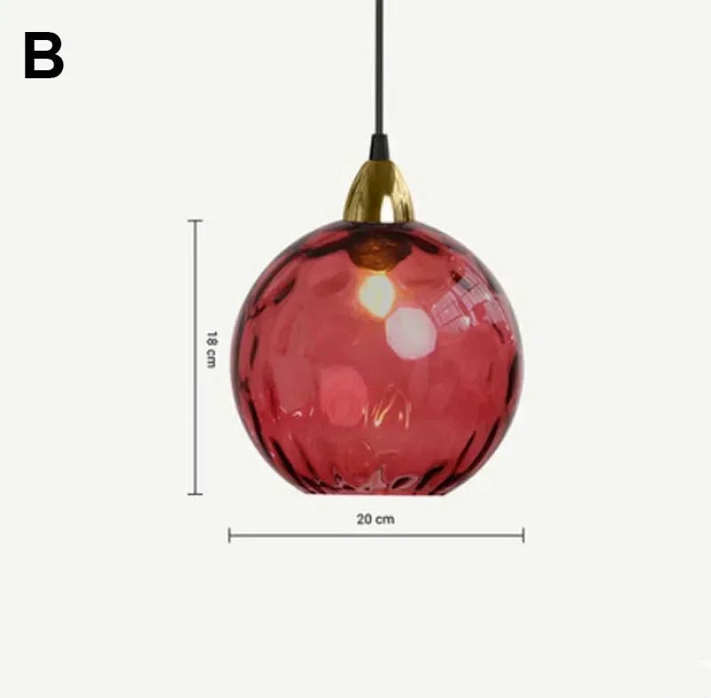 Modern Colorful Glass Pendant Light in Polished Chrome - Decorbites