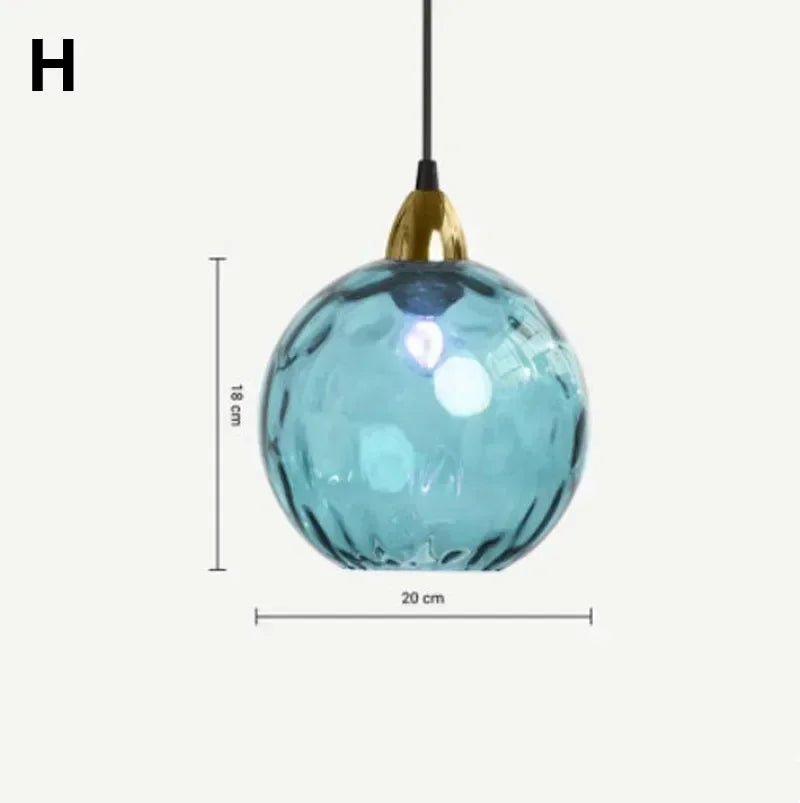 Modern Colorful Glass Pendant Light in Polished Chrome - Decorbites