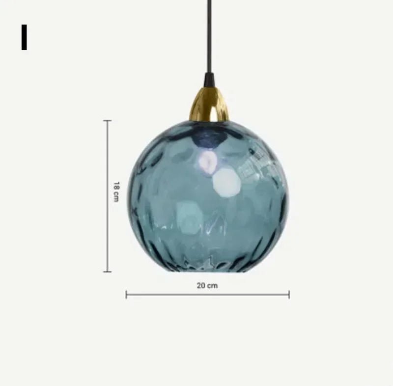 Modern Colorful Glass Pendant Light in Polished Chrome - Decorbites