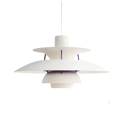 Modern colorful umbrella led pendant light features white layered design with subtle purple accents for dining room decorbites colorful umbrella pendant light