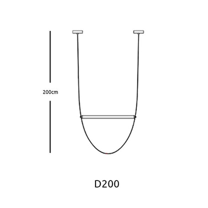 Modern copper leather bell pendant light d200 is a 200cm tall u-shaped hanging pendant light ideal for office decorbites bell pendant lighting