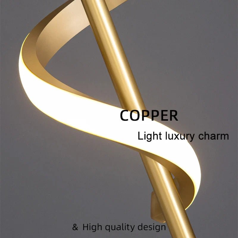 Modern Copper Pendant Light in Black and Gold - Decorbites