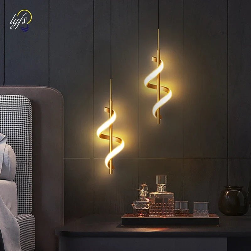 Modern Copper Pendant Light in Black and Gold - Decorbites