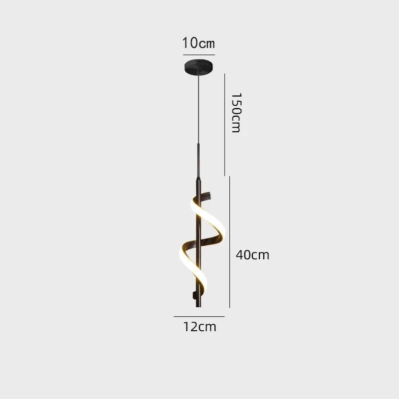 Modern Copper Pendant Light in Black and Gold - Decorbites