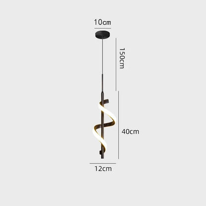 Modern Copper Pendant Light in Black and Gold - Decorbites