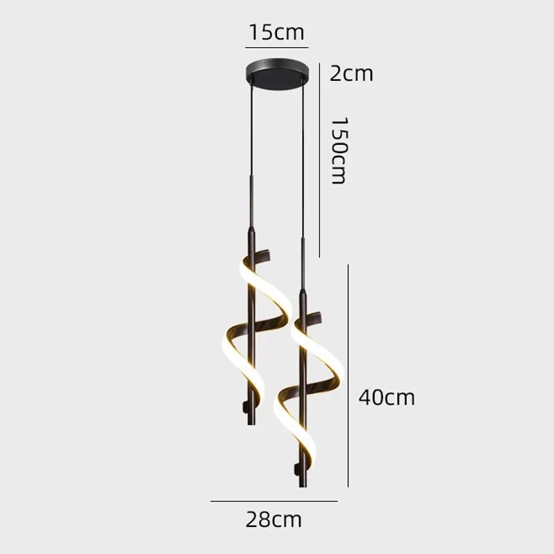 Modern Copper Pendant Light in Black and Gold - Decorbites