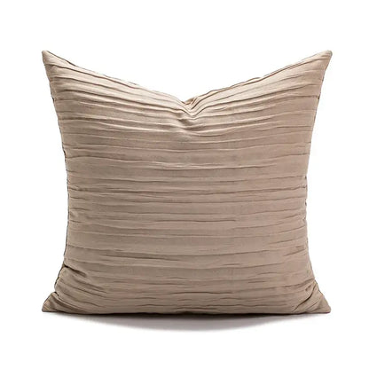Beige decorbites brown coffee pillowcase with textured ruched fabric for modern living room decorbites brown cushion cover