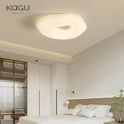Modern cream cloud led ceiling chandelier by decorbites with soft diffused glow and minimalist design for living room decor