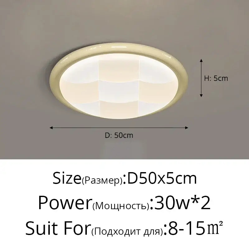 Cream-colored oval recessed led ceiling light with smooth glossy finish and softly diffused bedroom lighting
