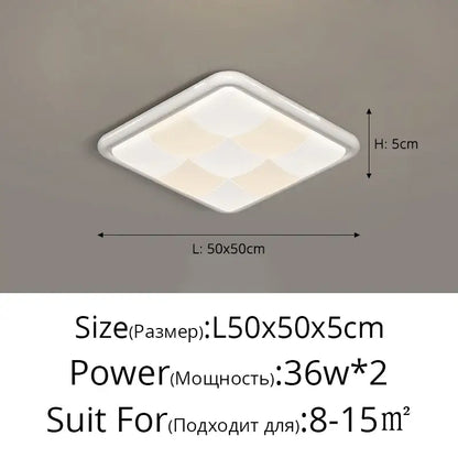 Modern cream geometric led ceiling light fixture with subtle patterns providing diffused bedroom lighting