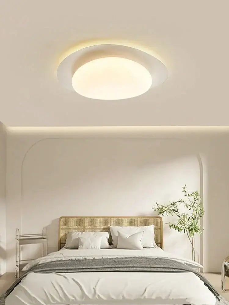 Modern cream style cobblestone ceiling light with soft warm glow and minimalist design for bedroom decorbites ceiling light