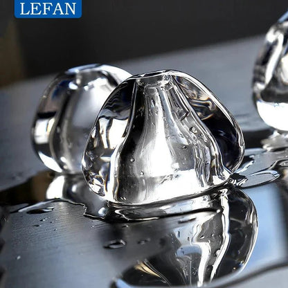 Modern Crystal Ball Pendant Light in Silver Iron - Decorbites