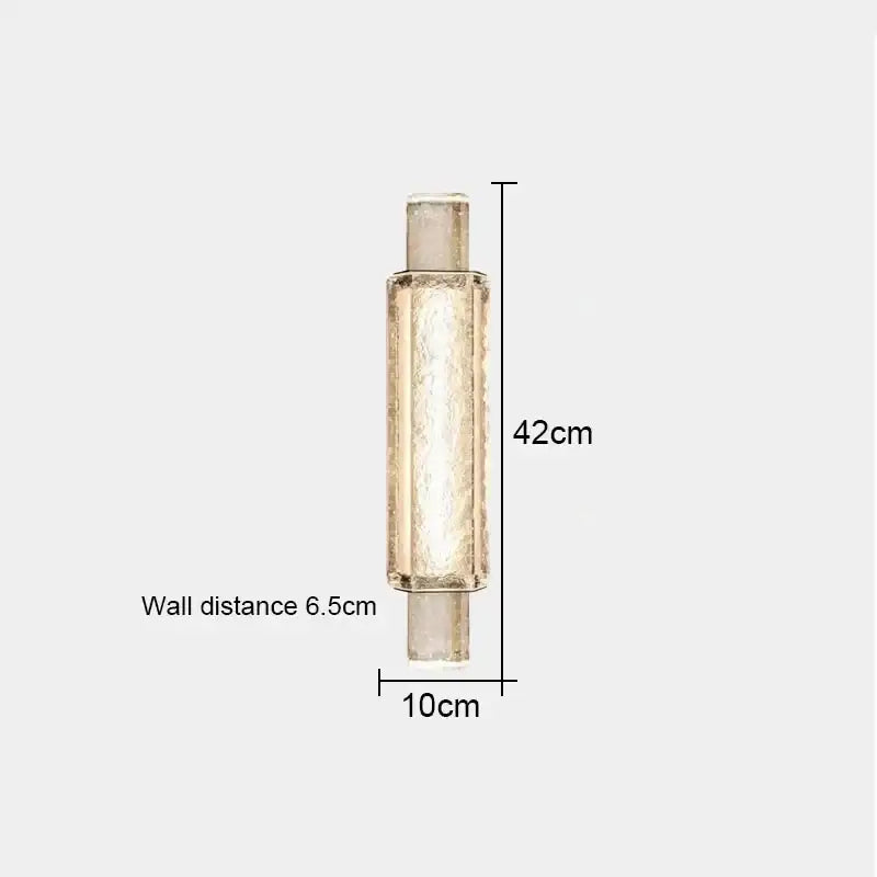 Modern crystal bubble wall lamp featuring textured glass and metallic accents with warm glow for bedroom decorbites crystal bubble wall