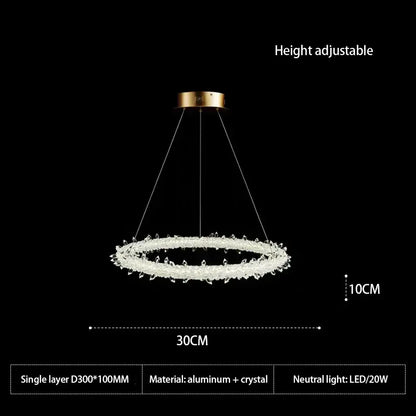 A modern crystal flower led chandelier with gold-toned mount and crystal accents for dining room decorbites crystal flower