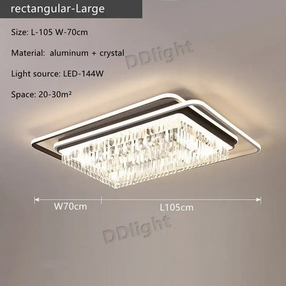 Modern crystal industrial pendant lamps with a sleek aluminum frame and cascading crystals for living room decorbites lighting