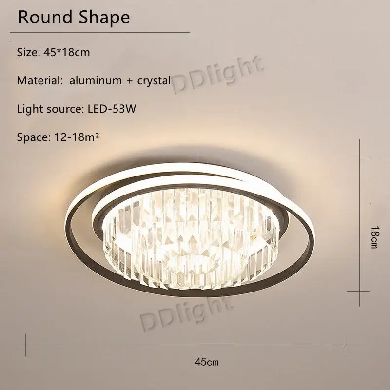 Modern crystal industrial pendant lamp with sleek aluminum frame and cascading crystals for living room decorbites pendant lamps
