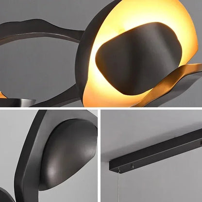 Modern Crystal Linear Pendant Light in Painted Iron - Decorbites
