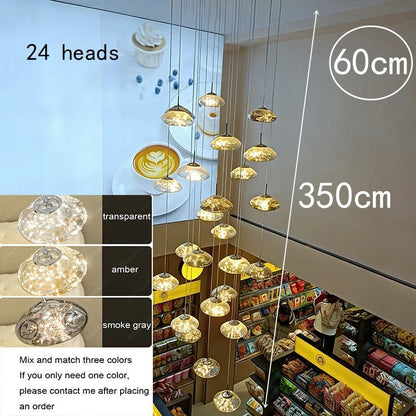 Modern Crystal Multi-Light Pendant Chandelier - Decorbites