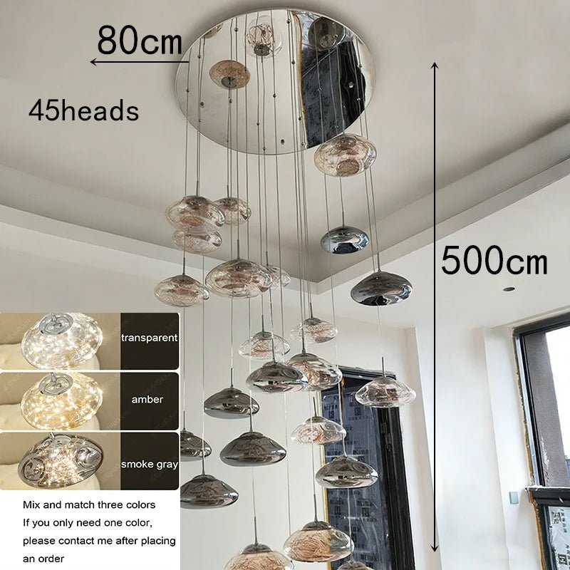 Modern Crystal Multi-Light Pendant Chandelier - Decorbites
