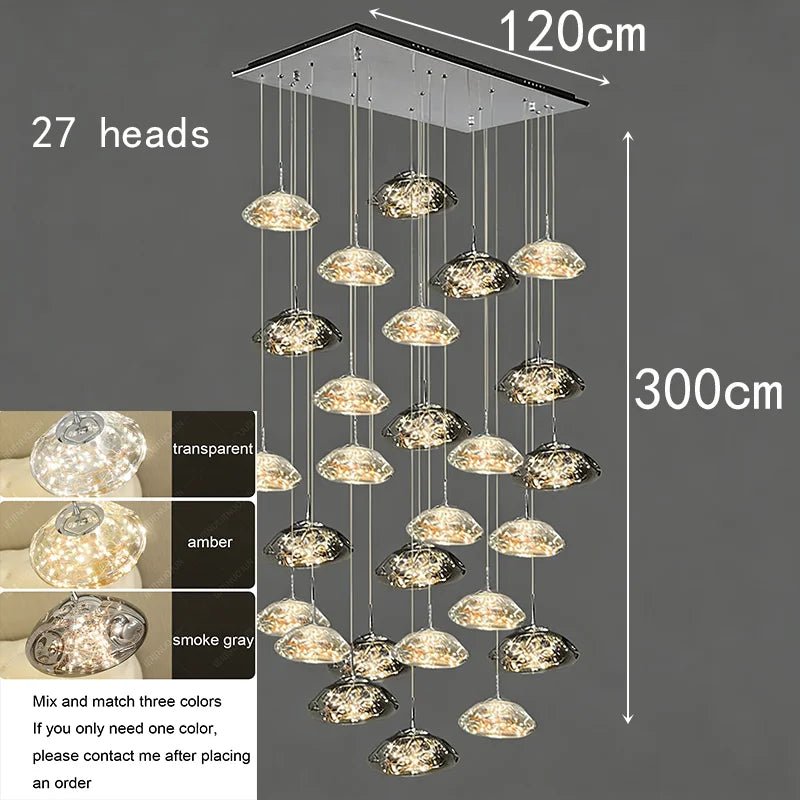 Modern Crystal Multi-Light Pendant Chandelier - Decorbites