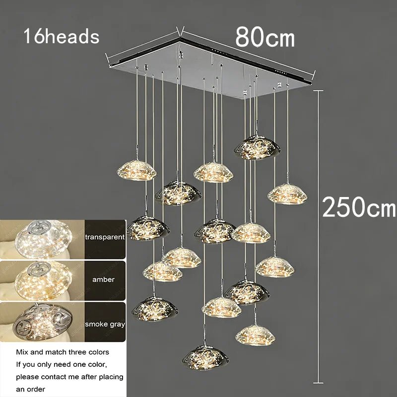Modern Crystal Multi-Light Pendant Chandelier - Decorbites