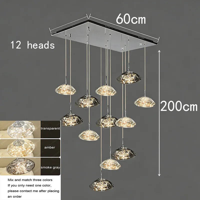 Modern Crystal Multi-Light Pendant Chandelier - Decorbites