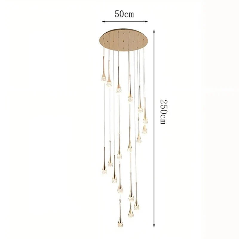 Modern Crystal Pendant Light With Adjustable Height - Decorbites