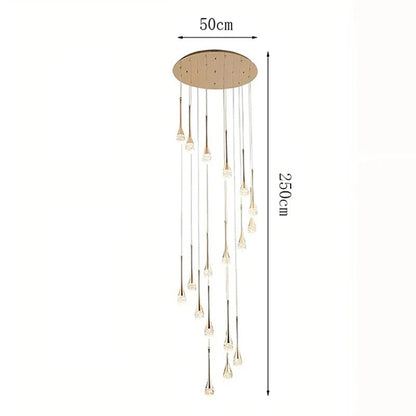 Modern Crystal Pendant Light With Adjustable Height - Decorbites