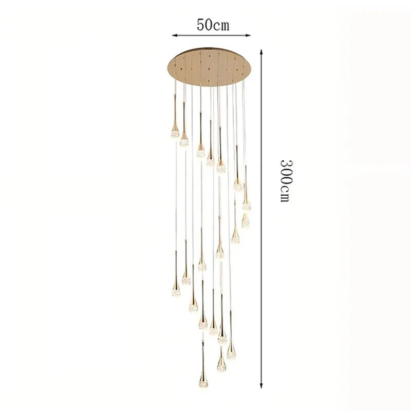 Modern Crystal Pendant Light With Adjustable Height - Decorbites