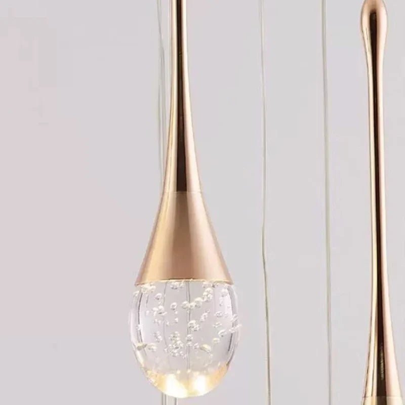 Modern Crystal Pendant Light With Adjustable Height - Decorbites