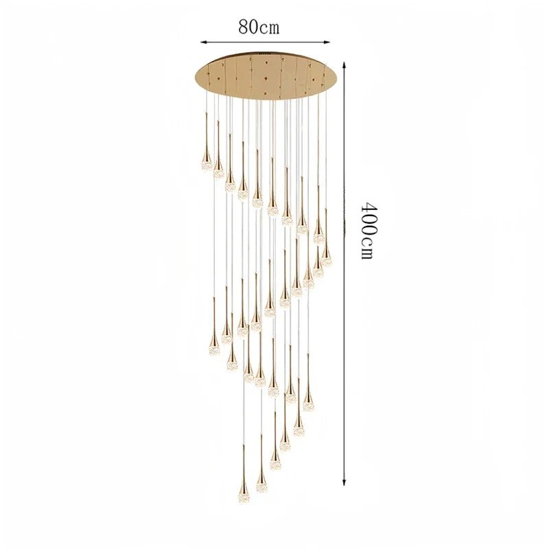 Modern Crystal Pendant Light With Adjustable Height - Decorbites