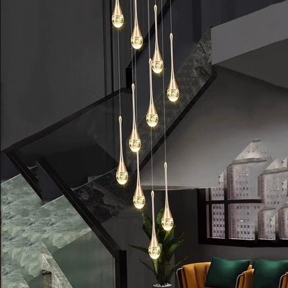 Modern Crystal Pendant Light With Adjustable Height - Decorbites