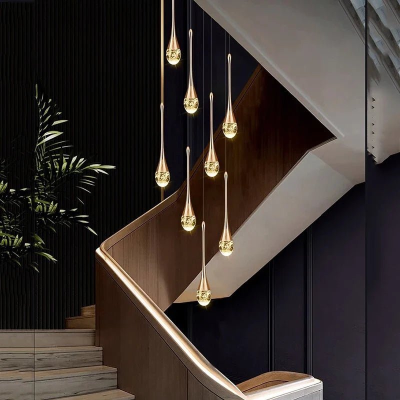 Modern Crystal Pendant Light With Adjustable Height - Decorbites