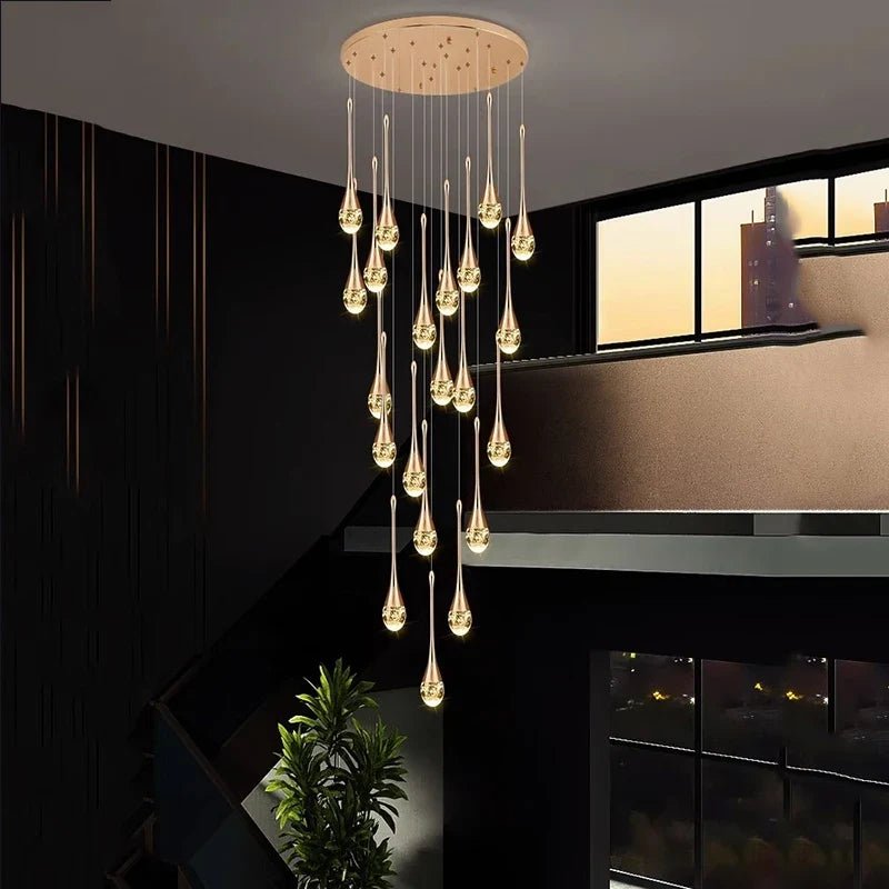 Modern Crystal Pendant Light With Adjustable Height - Decorbites