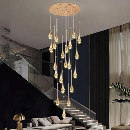 Modern Crystal Pendant Light With Adjustable Height - Decorbites