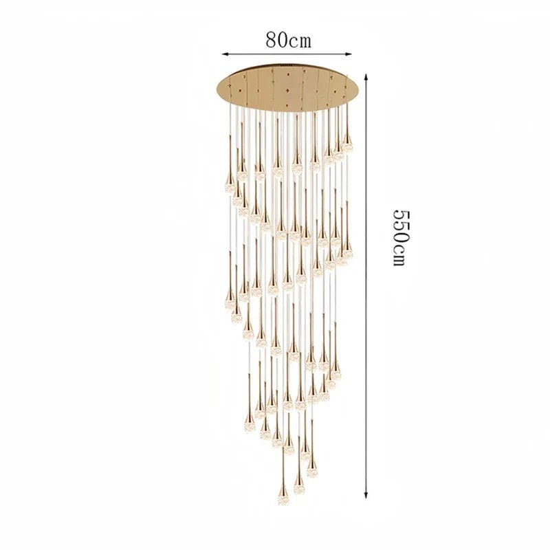 Modern Crystal Pendant Light With Adjustable Height - Decorbites