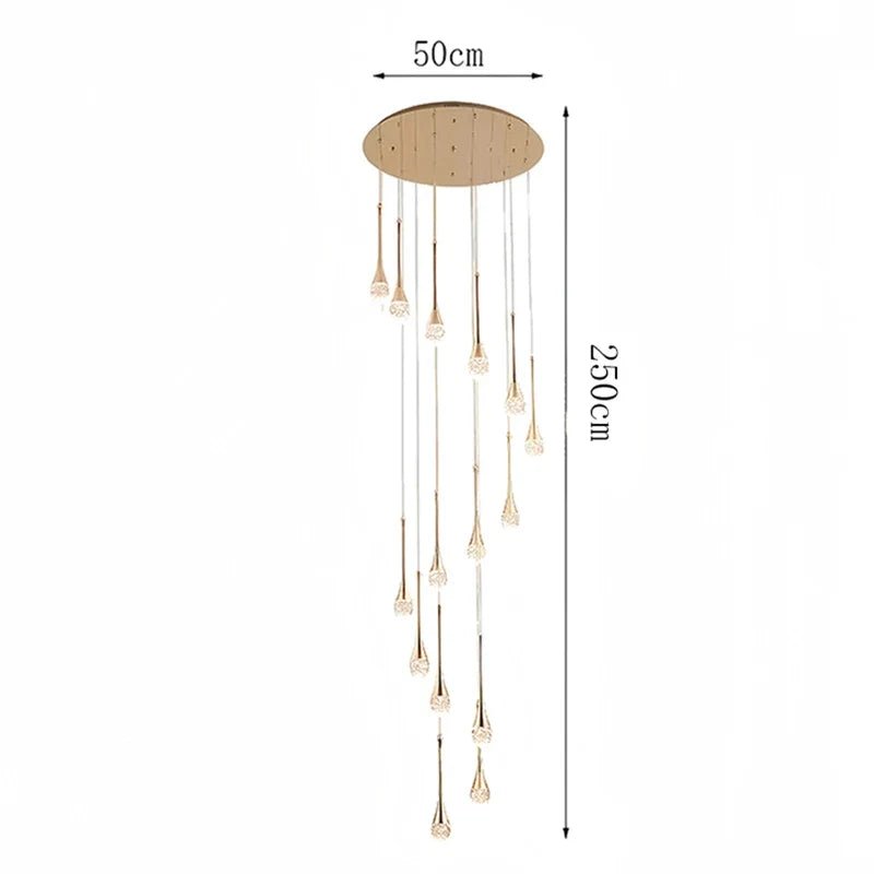 Modern Crystal Pendant Light With Adjustable Height - Decorbites