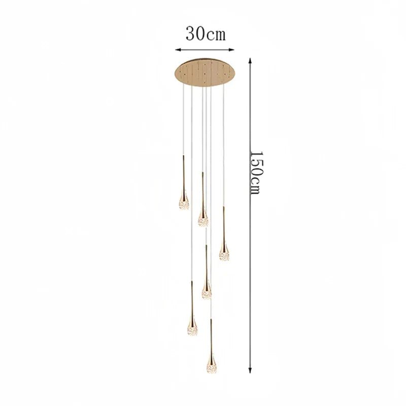 Modern Crystal Pendant Light With Adjustable Height - Decorbites